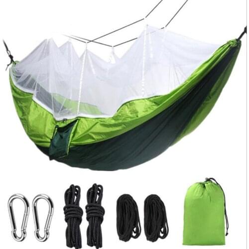 Double Hammock Outdoor Portable Ultralight Tent with Mosquito net Lazy Chair Camping Tent Parachute Hammock
