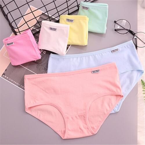 2018 New Arrived 4pcs/lot Cotton Girl Briefs Panties Student Soft Briefs Cotton Underwear Lingerie Underpant