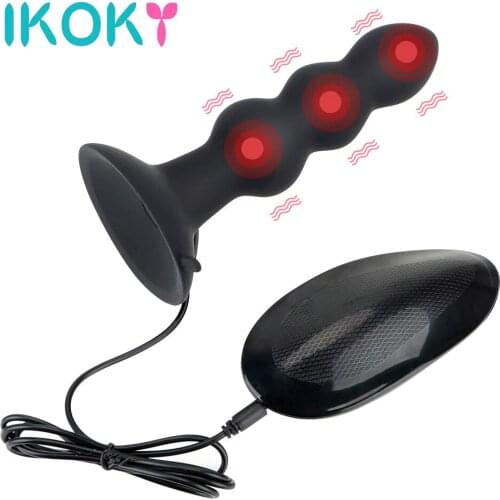 IKOKY Men Anal Plug Sex Toys For Women Men Remote Control G Spot Vibrator Butt Plug Vibrating Prostate Massager