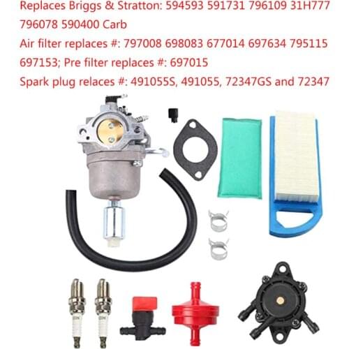 13MA Carburetor 796109 591731 594593 14.5hp - 21hp Carb fits Repalce 594593 591731 796109 31H777 796078 590