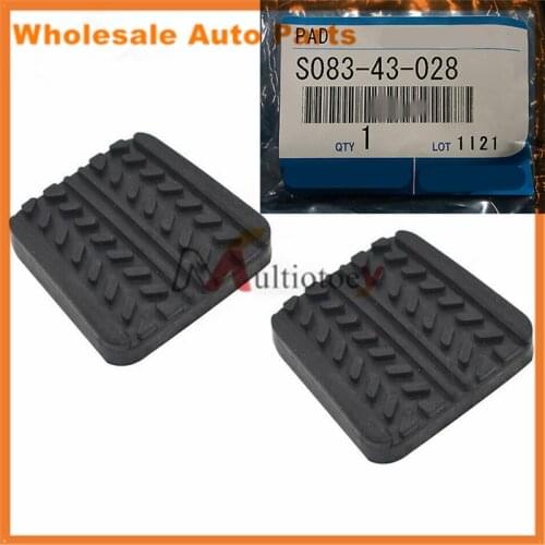 2PCS Brake Clutch Pedal Pads S08343028 For Mazda RX-7 B-Serles MPV MX-3/6 S083-43-028