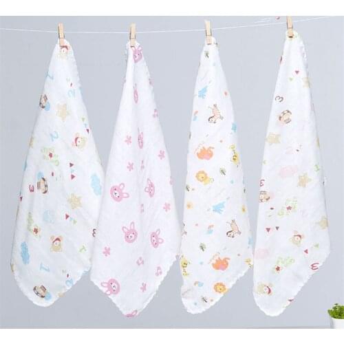 Gauze, water towel, pure cotton baby face towel, baby scarf, child handkerchief, summer thin section