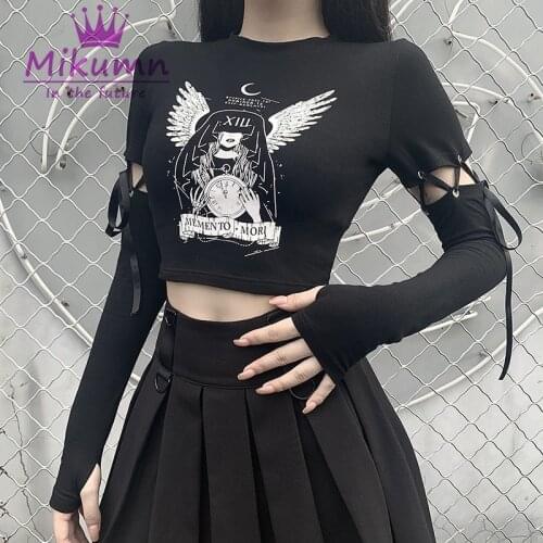 Женские укороченные футболки Mikumn China At AliExpress