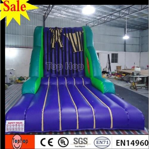 Commercial outdoor inflatable sticky wall carnival game , cheap price inflatable stick wall with for adults or kids
