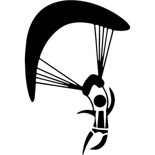 Parachute sport Car Sticker Decal For Car parachute jumping waterproof decals Car Styling Accessories Window Decor AL439