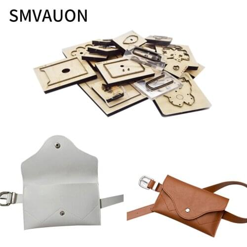 SMVAUON 2020 New Wooden Die Cutting Simple Fashion Crossbody Bag Steel Mold Cutting Dies Card Package Knife Mold