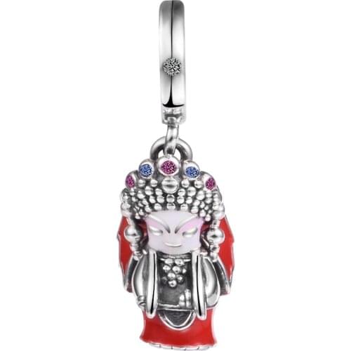 Fits Pandora Bracelet 925 Sterling Silver Opera Doll Pendant Charms Beads DIY Jewelry Making Gift Bijoux Femme 2021 New