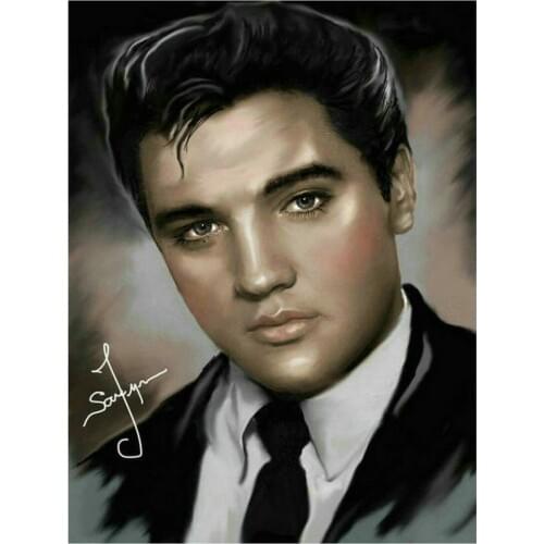 Full square diamond painting Elvis portrait diy diamond mosaic American rock picture diamond sticker
