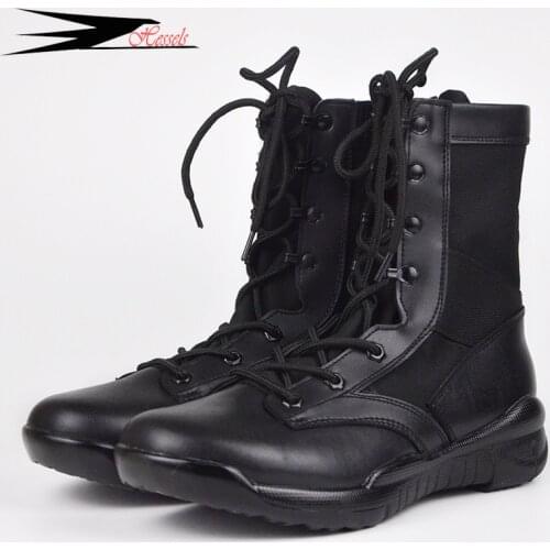 Ultralight Men Army Boots Military Shoes Combat Tactical Ankle Boots For Men Desert/Jungle Boots Outdoor Hiking Shoes Size 36-45
