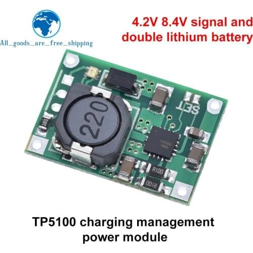 TZT TP5100 double single lithium battery charge management compatible 2A rechargeable lithium plate For Arduino