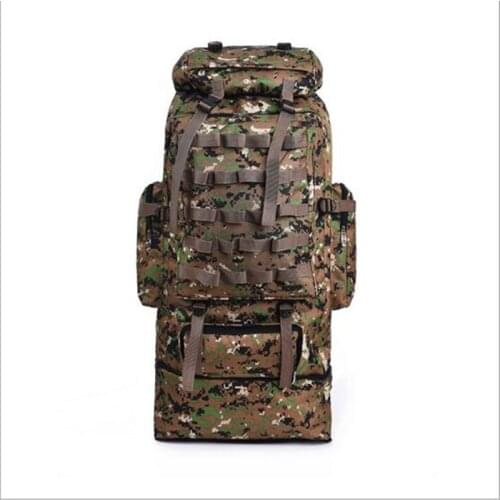 100L Large Capacity Outdoor Climbing Hiking Camouflage Waterproof Nylon Backpack Men Women Travel Camping Shoulder Bag Rucksack