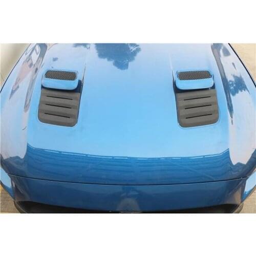 PP Material Car Air Flow Vent Intake Hood Scoop Vent Bonnet Cover For Ford Mustang 2018 2019