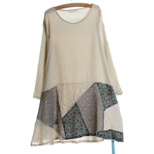 Vestidos de renda retro peplum embroidery robes uzun elbise abiti donna korean lolita tunic patchwork women summer spring dress