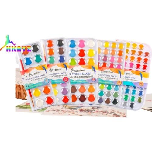 1 sets Watercolor Pigment Set 36 Solid Watercolor Pigment Beginner Painting Tool Set Studio Promotional Gifts