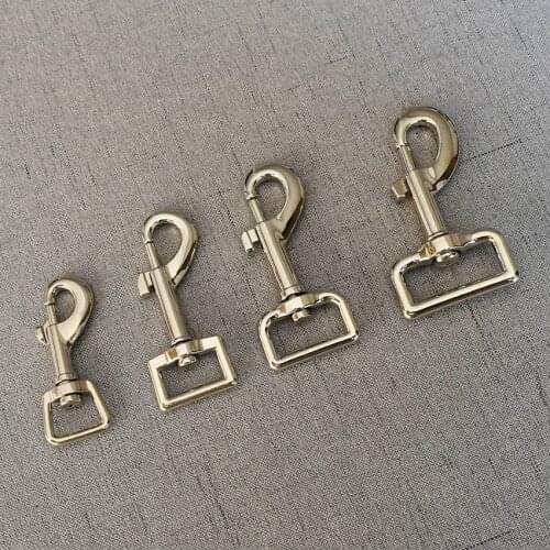 1 Pcs/Pack 15mm 20mm 25mm 32mm Silver Snap Hook Carabiner Seat Belt Buckle Hardware DIY Dog Leash Strap Lead Lock Clasp Sewing