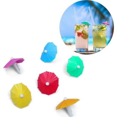 2Sets Umbrella Shaped Drink Markers Clip Bar Cocktail DecorationsTool For Beverages