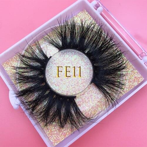 MIKIWI 25mm 3D Mink Lashes FE11 Volume Fake Lashes Makeup Extension Eyelash maquiagem Natural Long soft and Thick False Eyelash