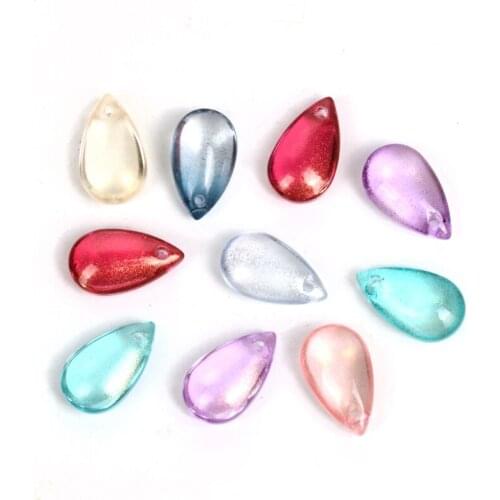 Fashion Teardrop Shape Crystal Making Loose Spacer Lampwork Beads 8*14mm Czech Glass Beads for Jewelry DIY Accessories Ornaments