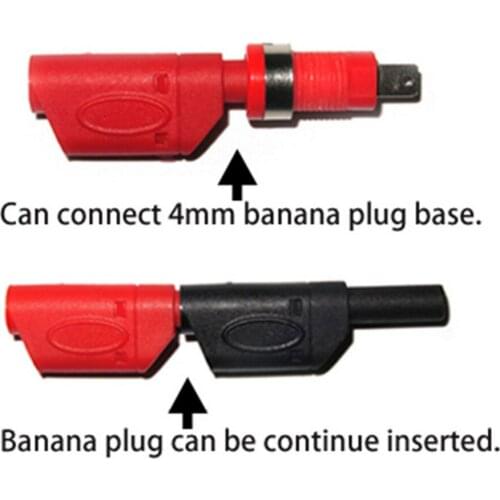 BNC Q9 to Dual 4mm Stackable Shrouded Plug Test Leads Probe Cable 50Ω