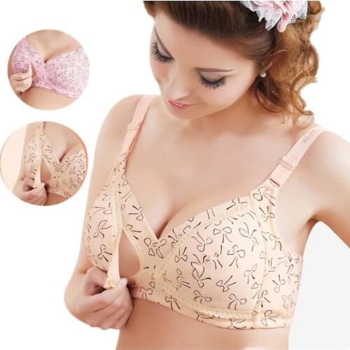 Maternity Nursing Bra Cotton Push Up Breast Feeding Bra for Pregnant Women Pregnancy Intimate Lactation Lingerie Underwear