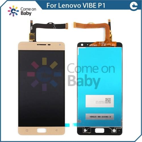 For lenovo vibe P1 P1c72 P1a42 p1c58 p1 Turbo P1 Pro P1MC50 LCD Display + original Touch Screen Digitizer Assembly 5.5" + frame