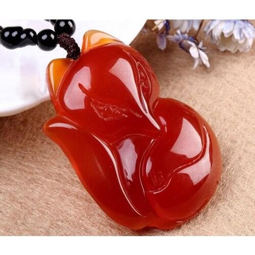 Fine Jewelry C1lint Womens Collection Gems Fox Queen Pendant Necklace Grounding Stone Protection Free Shipping