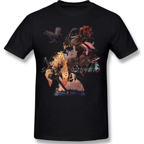 Men Clothing Demon Slayer Kimetsu No Yaiba Kamado Anime T-Shirt Kimetsu No Yaiba Fashion Short Sleeve
