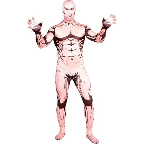 Attack on Titan Eren Yeager Titan Spandex Bodysuit Superhero Costume