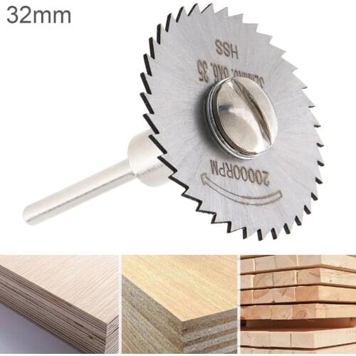 32mm HSS Multifunctional Mini Saw Blade Mandrel Cutting Disc Blade and Circular Blade With Connecting Rod for Home DIY Cutting