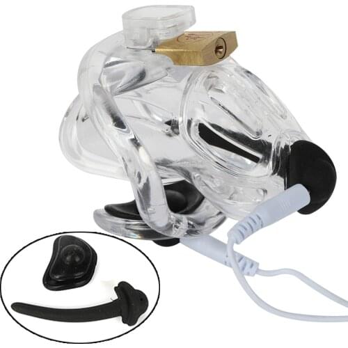 Male Chastity Cage Scrotum Penis Bondage Gay Sex Toys For Men Cock Cage Masturbator Lock Ring Penis Chastity Device Adults Toys