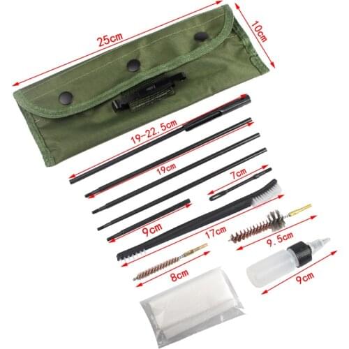 .22cal 5.56mm Rifle Gun Cleaning Kit Set Cleaning Rod Nylon Brush Cleaner Gun Accessories Clean Tools 10pcs/lot 37-0034