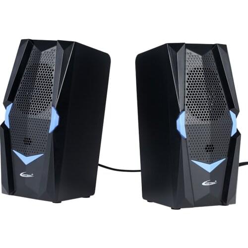 New USB Wired Computer Speaker Multimedia Speaker Desktop Speaker Stereo Sound Effect Independent Volume Control for PC Laptop