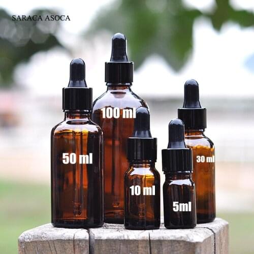 Wholesale 30ml Golden Aluminum Adhesive Head Dropper Glass Essential Oil Bottle 30pcs/lot