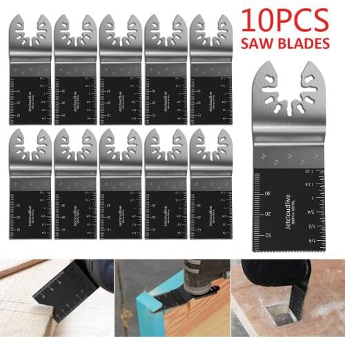 10Pcs Oscillating Saw Blade For Fein Multimaster Makita Bosch Cutting Wood Tools for Renovator Power Cutting Tool Blades