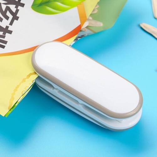 Portable Mini Handy Package Sealing Machine Snack Food Storage Package Plastic Bag Heat Sealer Vacuum Resealer Kitchen Storage