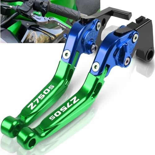For Kawasaki Z750S Z-750S 2006 2007 2008 Motorcycle Z750 S CNC Adjustable Foldable Brake Clutch Lever Handle Brakes With logo