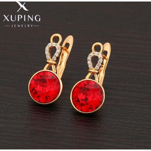 Xuping Jewelry Summer Sale Fashion Popular Round Crystal Earring for Women and Girls A00379273