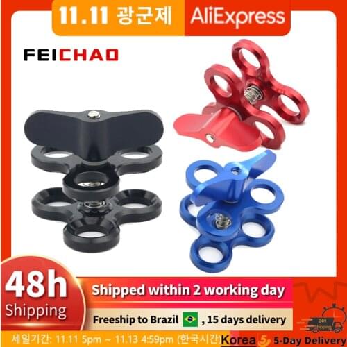 Aluminum Ball Joint Arms 3 Section Ball Joint Clamp Fill Light Lamp Holder For Diving Underwater Photography Accessory