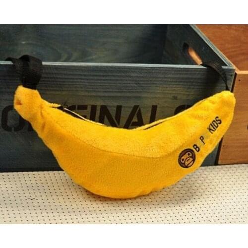 Newly Kids Boy Girl Monkey Yellow Banana Shoulder Bag Coin Bags Toddler Travelling Messgae Bag Children Gifts