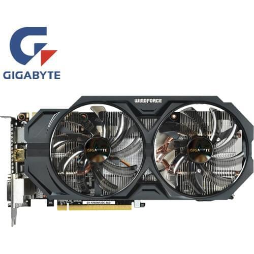 GIGABYTE GV-N760WF2OC-2GD GPU Graphics Cards 256Bit GDDR5 GTX 760 2GB Map Video Card for nVIDIA Geforce GTX760 Hdmi Dvi Cards