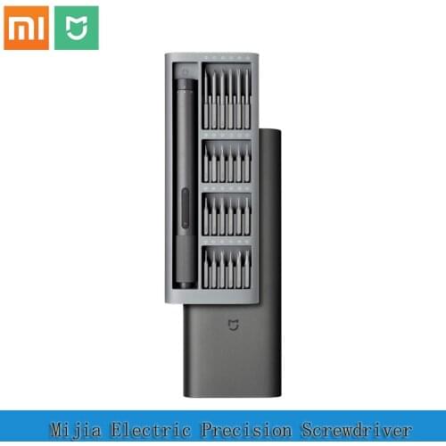 Xiaomi Mijia Electrical Precision Screwdriver Kit 2 Gear Torque 400 Screw 1 Type-C Charging Magnetic Aluminum Case Box 24 S2