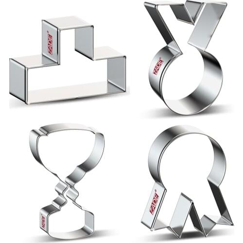 ZADE Football Cookie Cutter for Biscuit Baking Booklet Football Helmet, T-Shirt Cookie Cutter - Stainless Steel