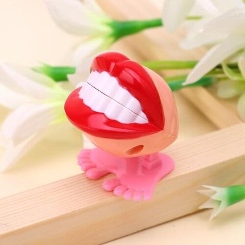 Clockwork Jumping Denture Educational Mechanical Toys Dentist Desktop Decoration