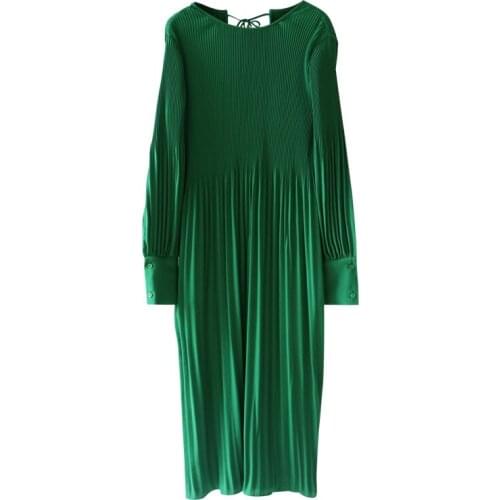 Spring Fall New Long Sleeve Elegant Pastel Korean Dress Women Retro Harajuku Trendy Ukraine Sashes Backless Vestidos