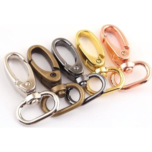 10pcs Lobster Swivel Hooks,Snap Hook,Alloy Swivel Clasps,Bag Purse Hardware,Oval Gate Swivel Snap Hook,Purse Clip,Handbag(20mm)