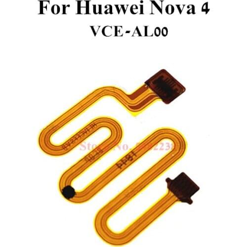 100% Original For Huawei Nova 4 VCE-AL00 Fingerprint Sensor Connector Home Buttons Extension cord Flex Cable For Nova4