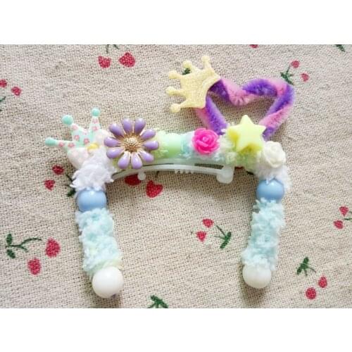 2016 Pet Cat Hairpin Grooming Cats Accessories Rural small Pet Hair Clips yorkie Maltese headdress