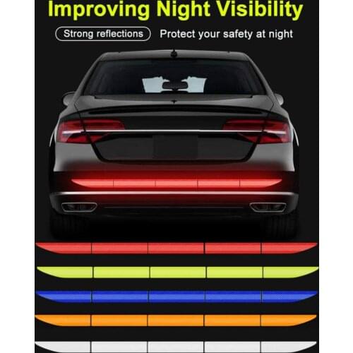 Car Reflector Sticker 3x90cm Body Exterior Trunk Decal Auto Reflective Tape