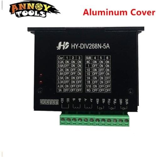 High Quality CNC Single Axis TB6600 HY-DIV268N-5A 12-48V 0.2-5A Two Phase Hybrid Stepper Motor Driver Controller