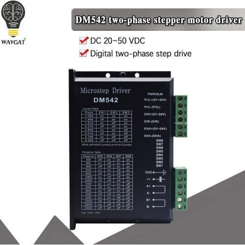 Free Shipping M542H CNC Stepper Driver Support Nema17, Nema23, Nema34 Stepper Motors 1.0A-4.5A.Most powerful